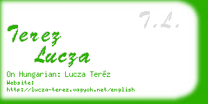terez lucza business card
